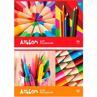 {{photo.Alt || photo.Description || 'Альбом для рисования 40 л. А4 Рисуем карандашами BG 367546'}}