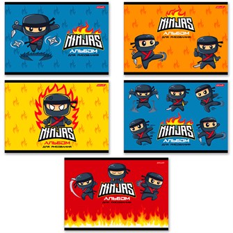 Альбом для рисования 16 л. А4 Юный ниндзя 16АЛСК4_1_3_9 000651 SVETOCH 888-329