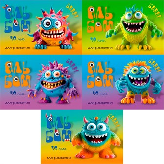 Альбом для рисования 20 л. А4 Скрепка S БУУУ! 043706 894-210