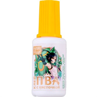 {{photo.Alt || photo.Description || 'Клей ПВА 20 гр. FORUM Office Collection с кисточкой, Аниме FC-2025-Gen'}}