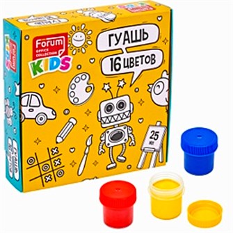 Гуашь 16 цв. FORUM Office Collection KIDS 25мл FG-216-R 893-170