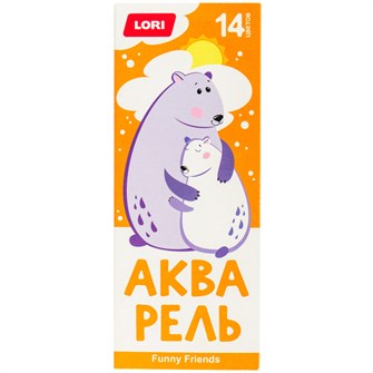 {{photo.Alt || photo.Description || 'Акварель 14 цв. FUNNY FRIENDS с/к Ааф-003/01 Lori'}}