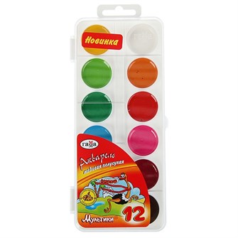 Акварель 12 цв. Мультики 211046_12 /ГАММА/ б/к 592-419