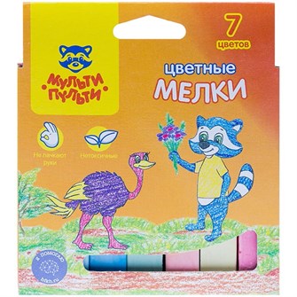 {{photo.Alt || photo.Description || 'Мел цветной 7 цв. Енот в Австралии Мульти-пульти ЦМ_11130'}}