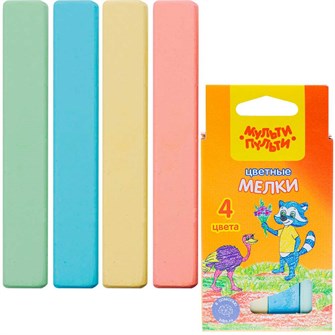 {{photo.Alt || photo.Description || 'Мел цветной 4 шт Енот в Австралии Мульти-пульти ЦМ_11128'}}