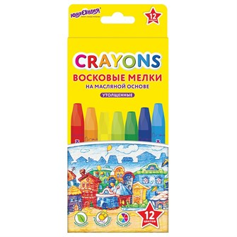 {{photo.Alt || photo.Description || 'Карандаши восковые 12 цв. Домики 273090 Юнландия'}}