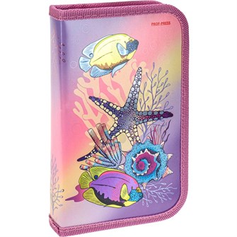 Пенал 1-секц, большой РЫБКИ И КОРАЛЛЫ 190х115 ПН-4956 292-996