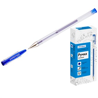 Ручка гелевая синяя OfficeSpace 0,5мм GPA100/BU_1714 910-570