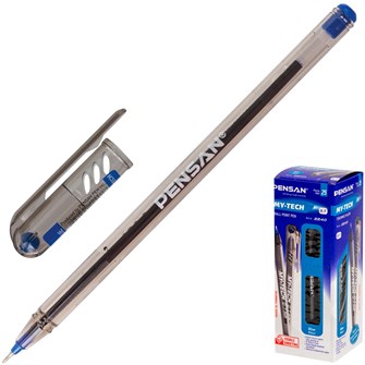 {{photo.Alt || photo.Description || 'Ручка шарик синий 0.35мм PENSAN My-Tech 141595'}}