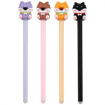 Ручка гелевая синяя 0,5 мм deVENTE. Doggy Стираемая 5051445 909-603