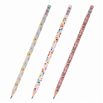 Карандаш ч/гр НВ Совушка с ластиком ассорти 181772 Юнландия 909-260