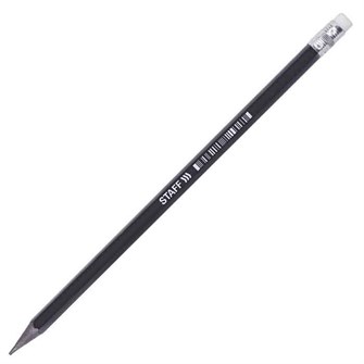 Карандаш ч/гр НВ с ластиком College STAFF 181712 890-807