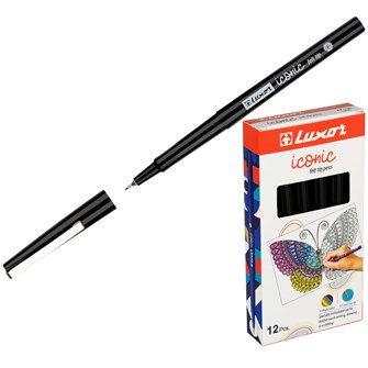 Ручка капиллярная черная Luxor 