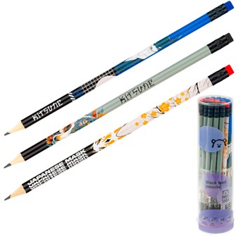 {{photo.Alt || photo.Description || 'Карандаш ч/г MESHU "Kitsune", HB, заточен., с печатью, с ластиком, ассорти 368074'}}