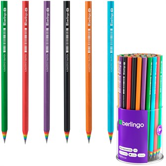 {{photo.Alt || photo.Description || 'Карандаш ч/гр "Rainbow" HB,  круглый, заточен., ассорти 320769 Berlingo'}}