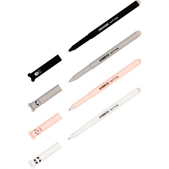 {{photo.Alt || photo.Description || 'Ручка гелевая синяя стираемая 0,5мм MESHU "Lovely Cutes" ассорти 353740'}}