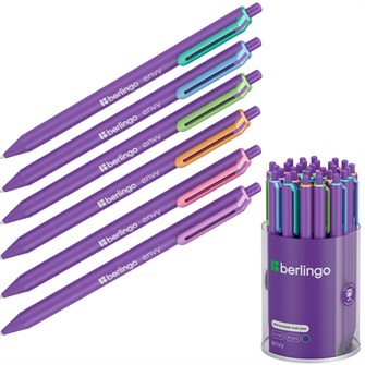 {{photo.Alt || photo.Description || 'Ручка шариковая автоматическая Berlingo "Envy" синяя, 0,7мм, корпус ассорти 350511'}}