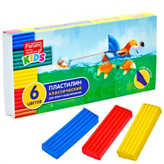 Пластилин 6цв 