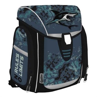 Ранец облегченный с эргономической спинкой и светящимся замком.33 х 25 х 14 см.Seventeen Акула SKHB-UT2-413 Новый ОПТ 792-952