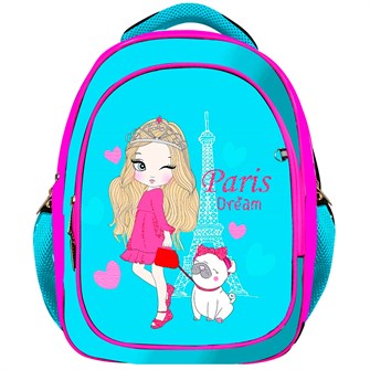 Рюкзак школьный  облег. с анатомической спинкой, 3 отд. на молнии Парижанка 70402 888-058