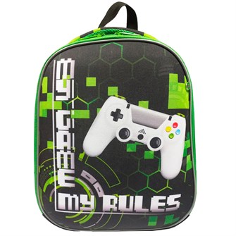 Рюкзак каркасный My rules 2 отделения на молнии светоотражатели,жесткая эргономичная спинка 70706 888-039