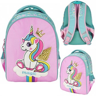 Рюкзак школьный PRIMARY SCHOOL -Единорог-принцесса- 38,5Х26Х17СМ NRk_74058 Hatber 991-204