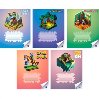 Тетрадь 18 л. клетка My Game 74084 898-431