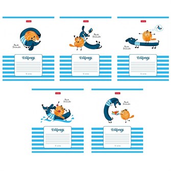 Тетрадь 12 л. клетка Best Friends 12Т5В1 Hatber 791-811