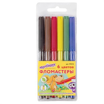 Фломастеры 6 цв. Уроки рисования Юнландия 151414 891-916