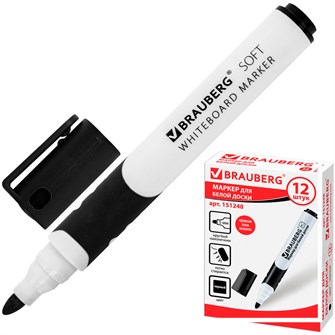 {{photo.Alt || photo.Description || 'Маркер черный для доски  "SOFT" 151248 BRAUBERG'}}