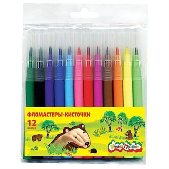 Фломастеры-кисточки 12 цв. Каляка-маляка ФККМ12 692-298
