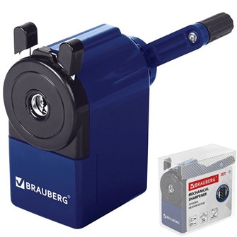 Точилка механическая Brauberg Jet синия 229570 792-313