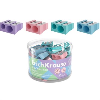 Точилка пластик EasySharp Duo, Pastel, ассорти 60011 ErichKrause 898-296