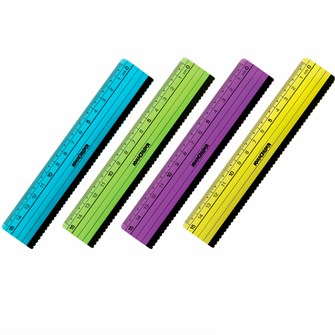 {{photo.Alt || photo.Description || 'Линейка 15 см пластик Неончики,ассорти с волнистым краем для левшей 210733 Юнландия'}}