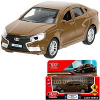 Модель VESTA-12-BR LADA vesta 11,5 см, двери, коричневый Технопарк в кор. 439-750