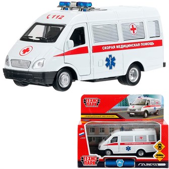 {{photo.Alt || photo.Description || 'Модель GAZ3221VAN-12AMB-WH-WOD ГАЗ -3221 Газель 12,2 см, Скорая Технопарк в кор.'}}