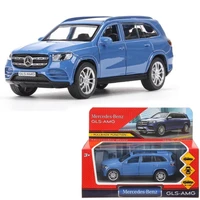 Модель GLS-12-BU MERCEDES-BENZ gls class amg 12см, дв,баг,ин,синий Технопарк  в кор. 439-723