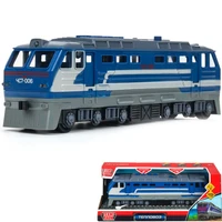 Модель LOCO-30PL-BUGY-WOD Тепловоз 30 см, дв, 4 кноп, инерц,сине-серый Технопарк  в кор. 439-647