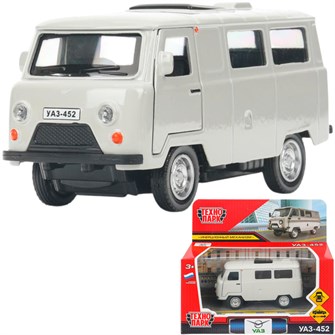 {{photo.Alt || photo.Description || 'Модель UAZ452-11-SR Уаз-452 "буханка" 10,5 см, дв, инерц, серебристый Технопарк  в кор.'}}