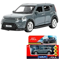 Модель SOUL-12-DGR KIA soul длина 12 см, двери, багаж., инерц, темно-серый Технопарк в кор. 439-540