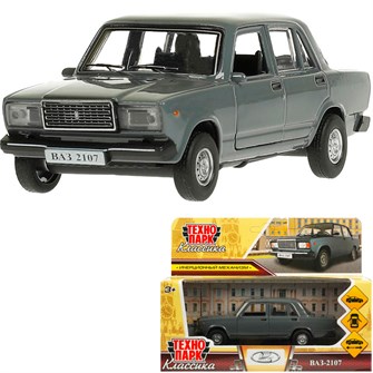 {{photo.Alt || photo.Description || 'Модель 2107-12-GY ВАЗ-2107 длина 12 см, двери, багаж, инер, мокрый асф'}}