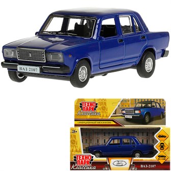 {{photo.Alt || photo.Description || 'Модель 2107-12-BU1 ВАЗ-2107 длина 12 см, двери, багаж, инерц, темно-синий Технопарк'}}