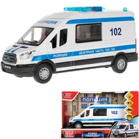 Модель TRANSITVAN-16PLPOL-WH Ford Transit Полиция Технопарк в коробке 340-617