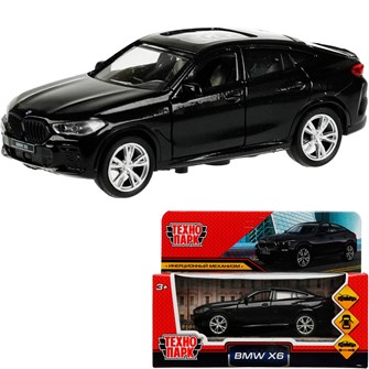 {{photo.Alt || photo.Description || 'Модель X6-12-BK BMW X6 длина 12 см, двери, багаж, инер, черный Технопарк в коробке'}}
