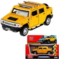 Модель HUM2PICKUP-12-YE HUMMER H2 PICKUP желтый Технопарк в коробке 438-289