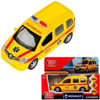 Модель KANGOO-12AMB-YE RENAULT KANGOO Реанимация желтый Технопарк  в коробке 340-606