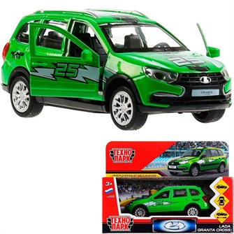 {{photo.Alt || photo.Description || 'Модель GRANTACRS-12SRT-GN Lada Granta Cross 2019 Спорт зеленый Технопарк  в коробке'}}