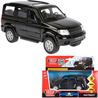 {{photo.Alt || photo.Description || 'Модель SB-17-81-UP1-WB УАЗ Patriot черный Технопарк  в коробке'}}