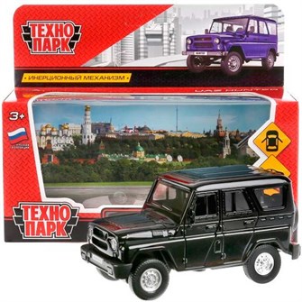 {{photo.Alt || photo.Description || 'Модель HUNTER-BK UAZ HUNTER черный Технопарк  в коробке'}}