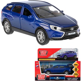 {{photo.Alt || photo.Description || 'Модель VESTA-CROSS-BU Lada Vesta SW Cross синий Технопарк  в коробке'}}